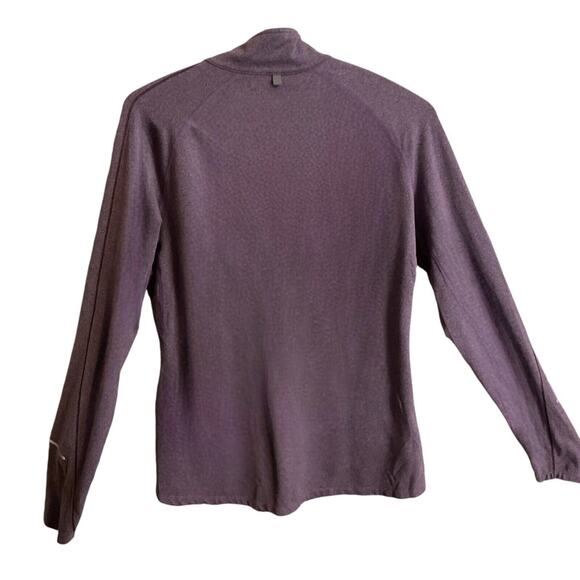 NIKE Top Pullover Women's SZ L Purple Element 1/2-Zip Running Reflective - Picture 3 of 10